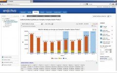 Enectiva nabízí různé typy grafů pro komplexní statistiky