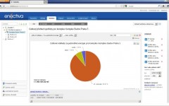 Přehled o celkových nákladech za energie formou koláčového grafu